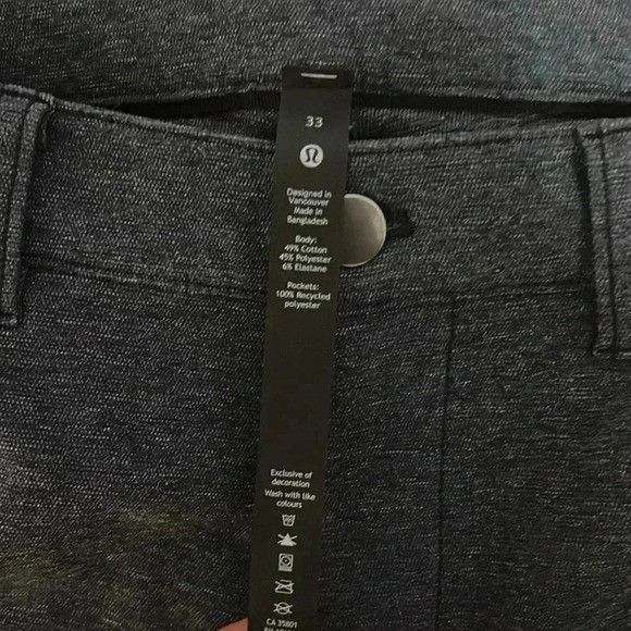 Lululemon ABC Pants  Classic Heathered Deep Navy size 33 x 32 men’s - Picture 4 of 7